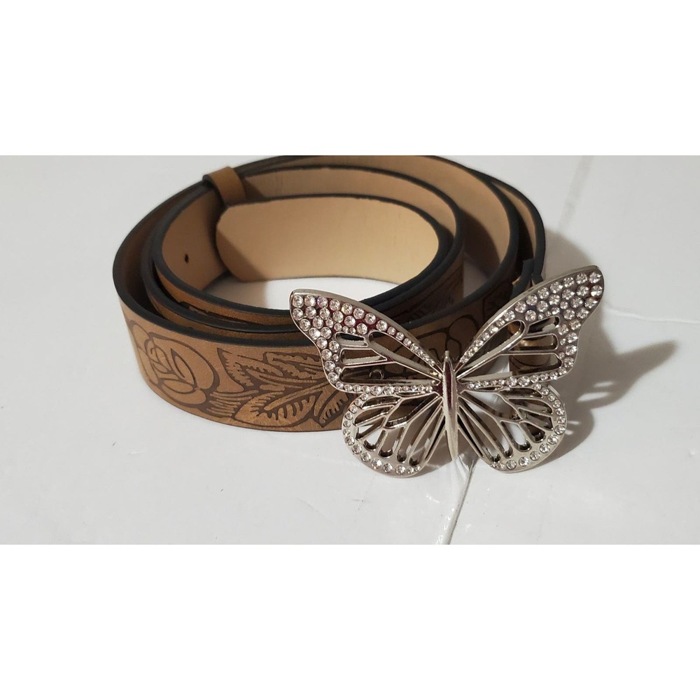 Butterfly leather belt